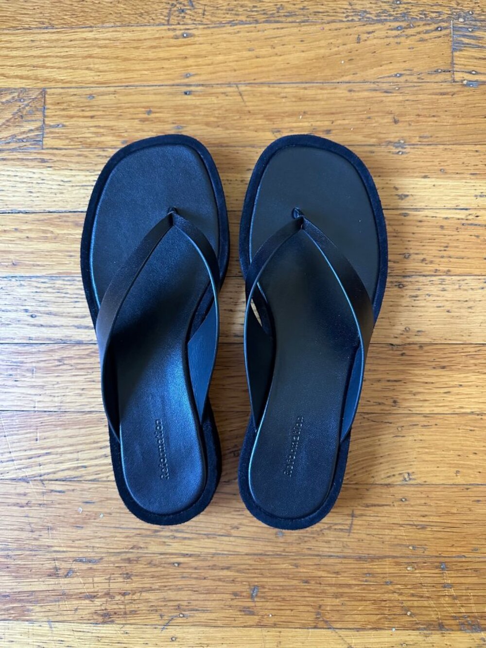 Reformation Platform Thong Sandals, 9.5 — Never Worn